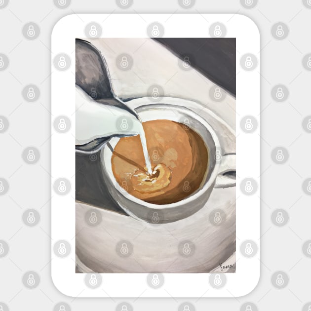 Cuppa Coffee Sticker by emmawtj